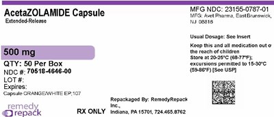 Mm1 (Acetazolamide 500mg 70518 4646 00)